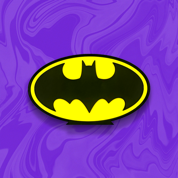 Batman Logo 3D Printed Sign | Comics Desk & Home Decor