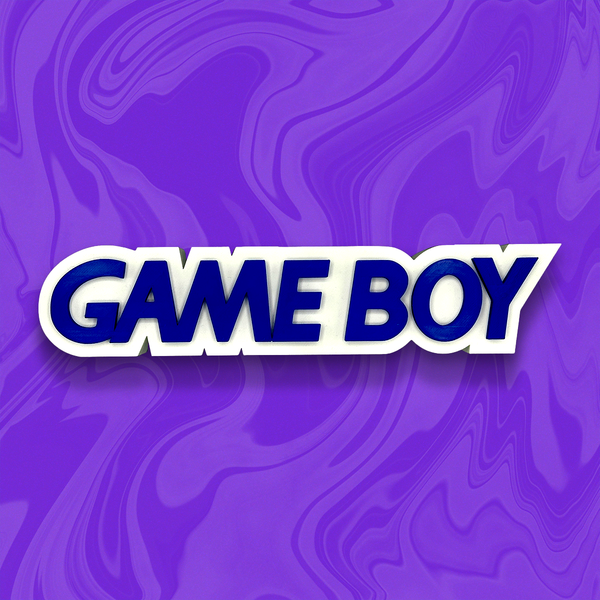 Game Boy Logo 3D Printed Sign | Gaming Desk & Home Decor