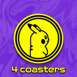 Pokemon Themed Coasters | 3D Printed Pokemon Desk & Home Decor | 8 Different Styles