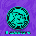 Pokemon Themed Coasters | 3D Printed Pokemon Desk & Home Decor | 8 Different Styles