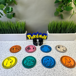 Pokemon Themed Coasters | 3D Printed Pokemon Desk & Home Decor | 8 Different Styles