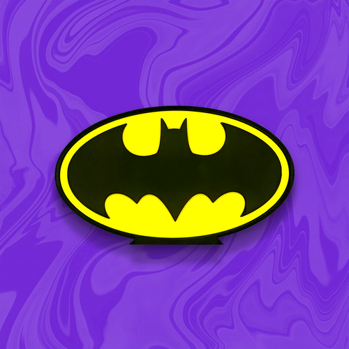 Batman Logo 3D Printed Sign | Comics Desk & Home Decor