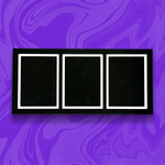 3 Toploader Card Frame Wall Display | Trading Card Wall Mount & Shelf Stand | 3D Printed Card Display