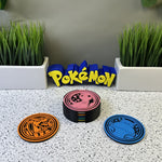 Pokemon Themed Coasters | 3D Printed Pokemon Desk & Home Decor | 8 Different Styles