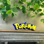 Pokemon Logo 3D Printed Sign | Pokemon Desk & Home Decor