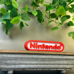 Nintendo Logo 3D Printed Sign | Gaming Desk & Home Decor