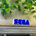 Sega 3D Logo Printed Sign | Gaming Desk & Home Decor