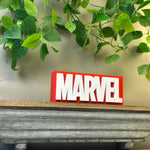 Marvel Logo 3D Printed Sign | Comics Desk & Home Decor