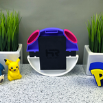 Master Ball Toploader Display | Raw Card Wall Mount | 3D Printed Pokemon Toploader Holder