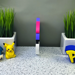 Master Ball Toploader Display | Raw Card Wall Mount | 3D Printed Pokemon Toploader Holder