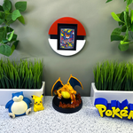 Pokeball Toploader Display | Raw Card Wall Mount | 3D Printed Pokemon Toploader Holder