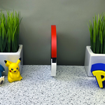 Pokeball Toploader Display | Raw Card Wall Mount | 3D Printed Pokemon Toploader Holder