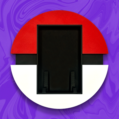 Pokeball Graded Card Display | PSA CGC BGS Wall Mount | 3D Printed Pokemon Slab Holder