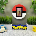 Pokeball Graded Card Display | PSA CGC BGS Wall Mount | 3D Printed Pokemon Slab Holder