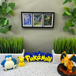 3 Toploader Card Frame Wall Display | Trading Card Wall Mount & Shelf Stand | 3D Printed Card Display