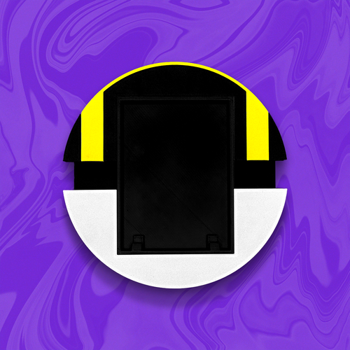 Ultra Ball Toploader Display | Raw Card Wall Mount | 3D Printed Pokemon Toploader Holder
